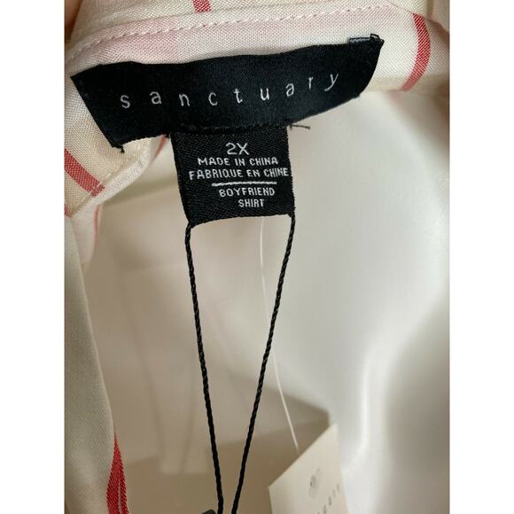 Sanctuary Boyfriend Shirt plus size 2X - Picture 4 of 11